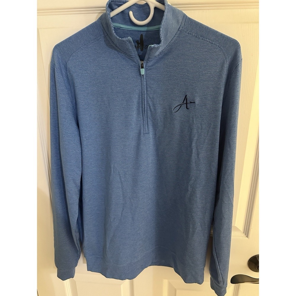 Jonnie-O Men's 1/4 Zip Long Sleeve Jet Access Aviation Blue Small